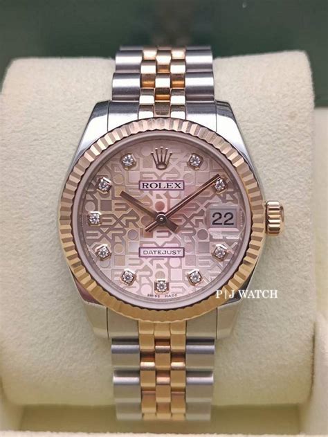 rolex 31mm pink dial